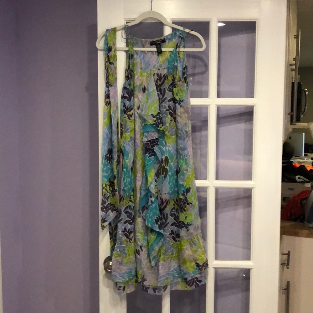 Multicolor silk dress